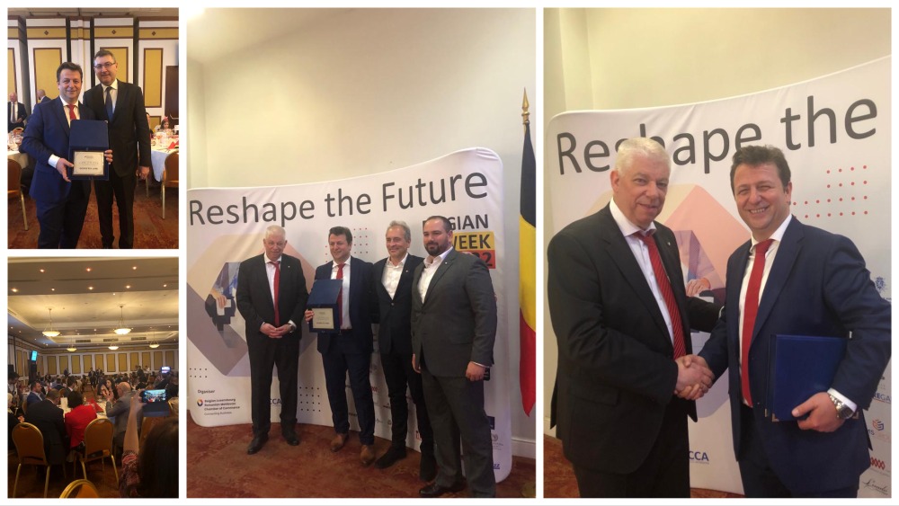 Award from Belgian Luxembourg Romanian Moldovan Chamber of Commerce